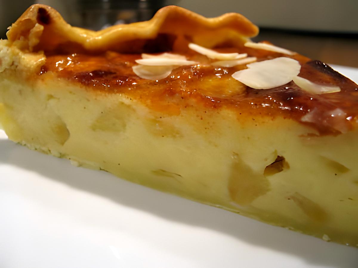 recette Tarte flan aux pommes