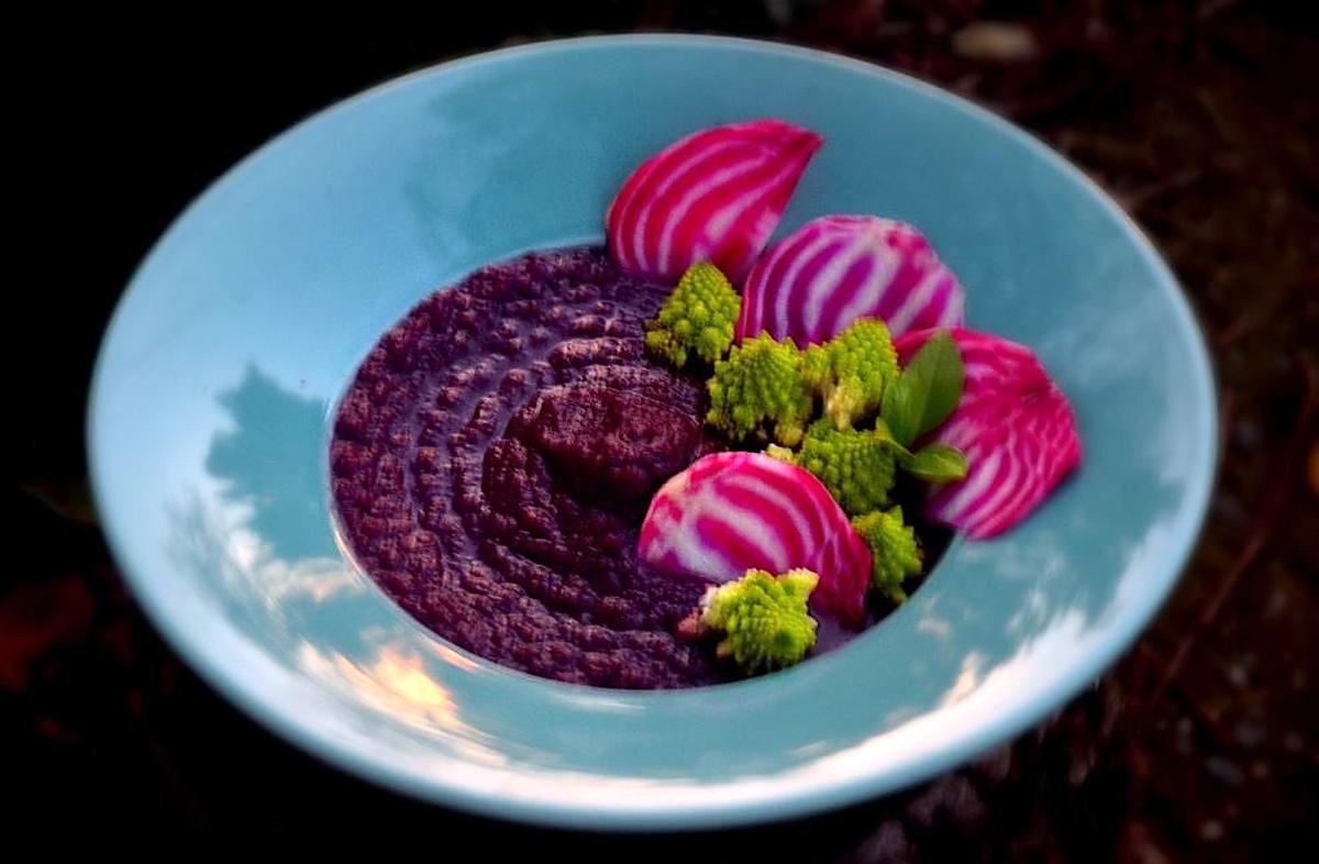 recette Soupe violette au chou rouge