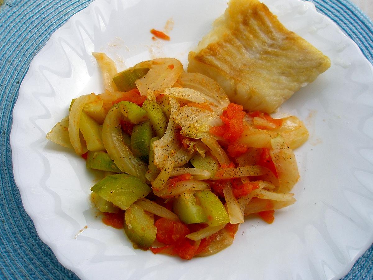 recette Poêlée de fenouil,courgette et tomate