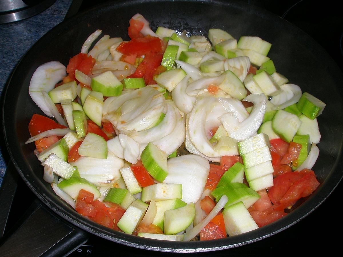 recette Poêlée de fenouil,courgette et tomate