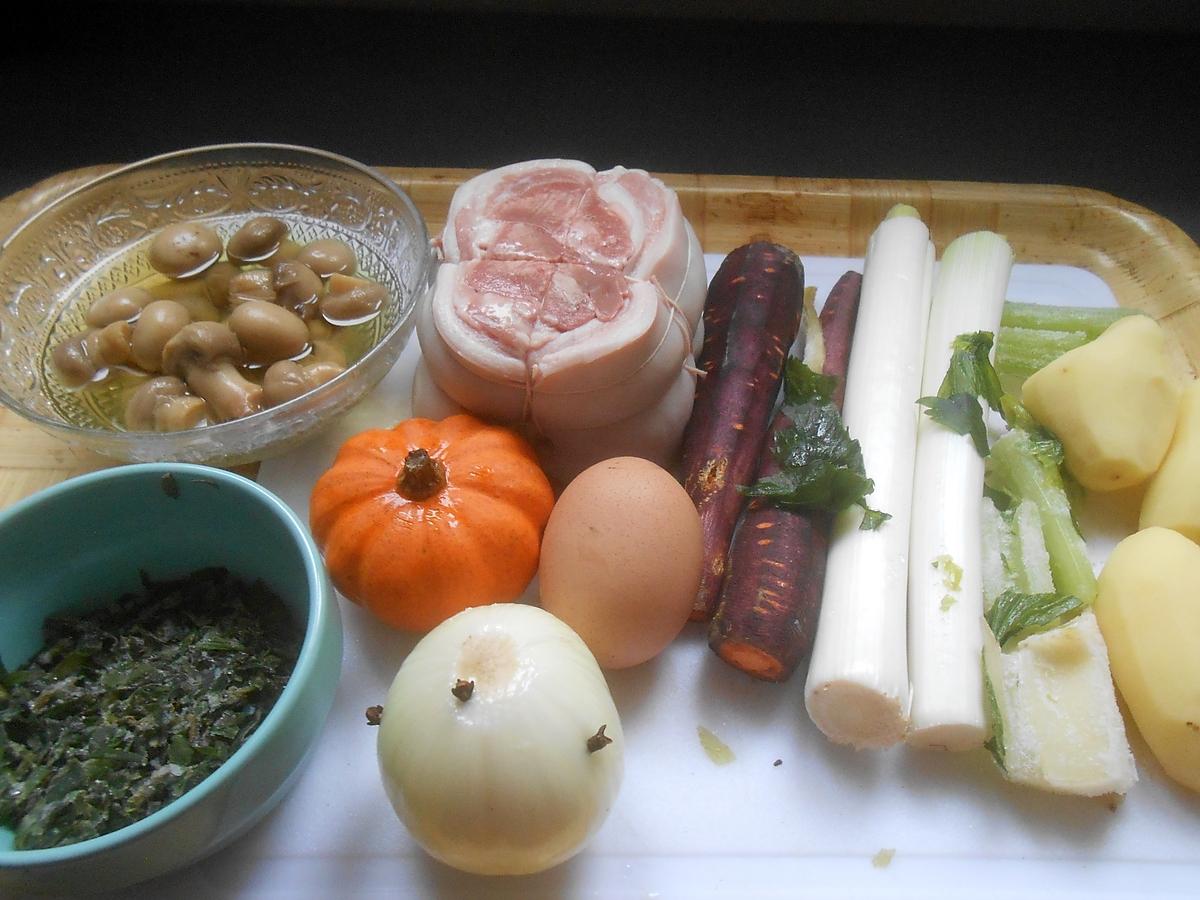 recette TETE DE VEAU EN POT AU FEU BOUILLON A L'ESTRAGON