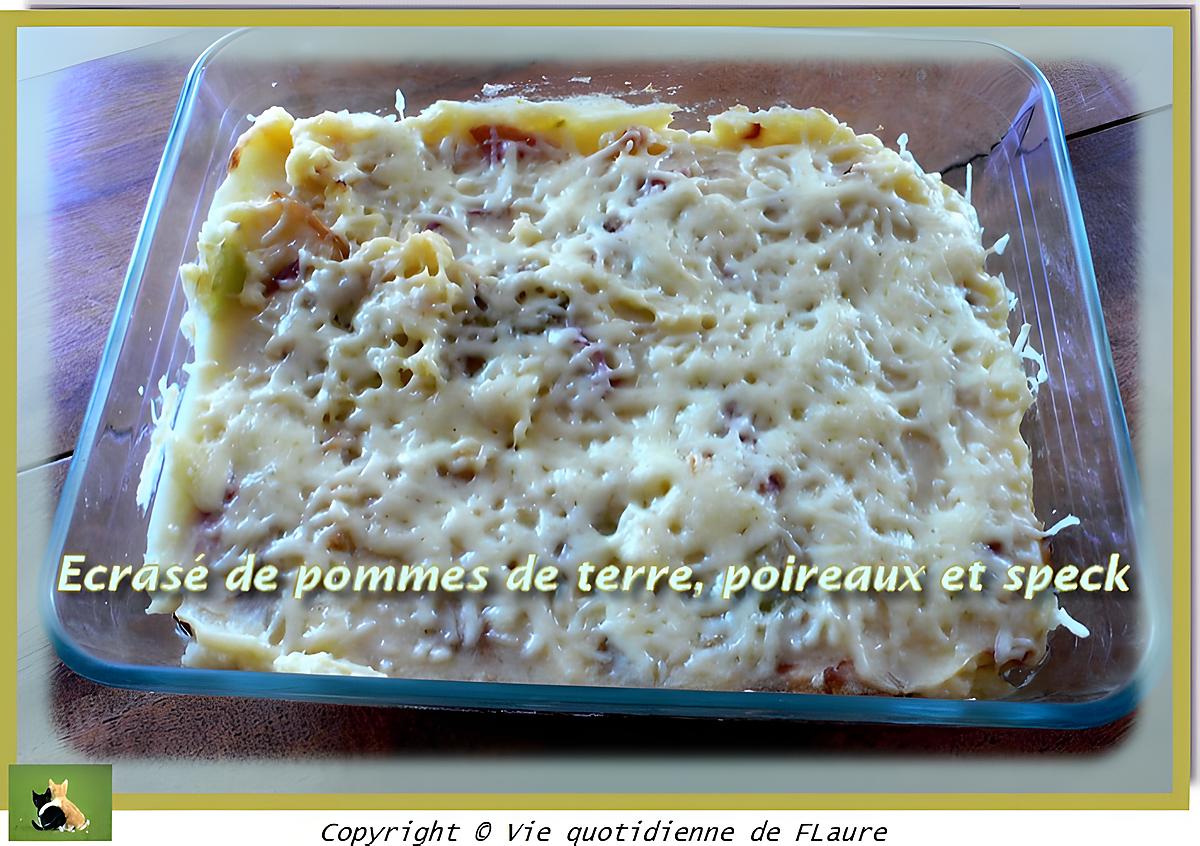 recette Écrasé de pommes de terre, poireaux et Speck