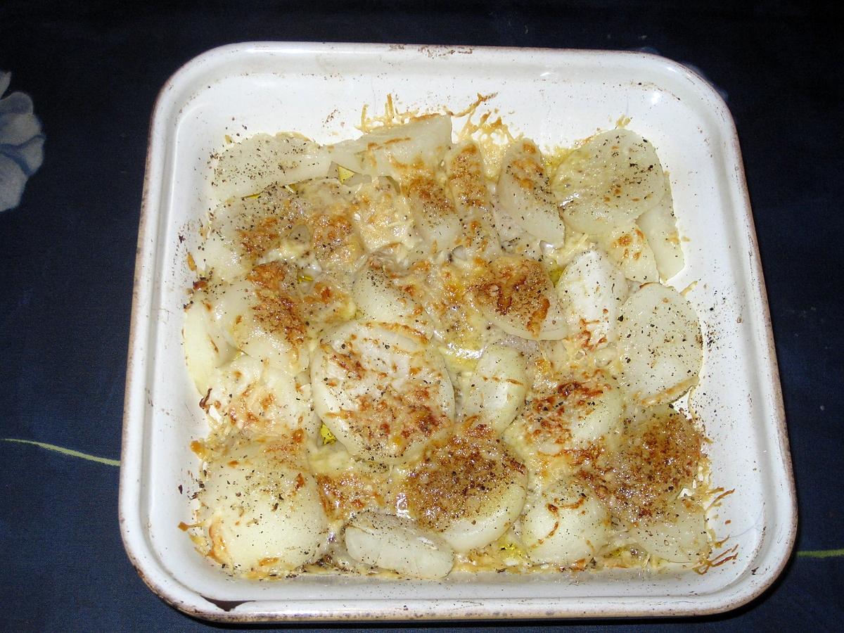 recette Gratin de navets au parmesan