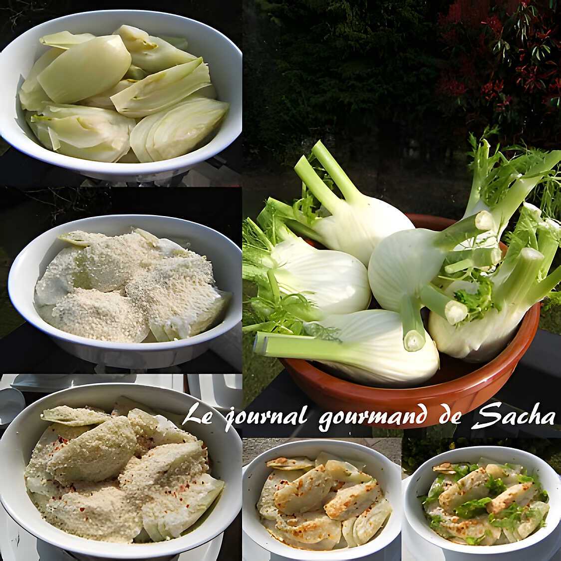 Recette de Gratin de fenouil à la crème et au Grana Padano,