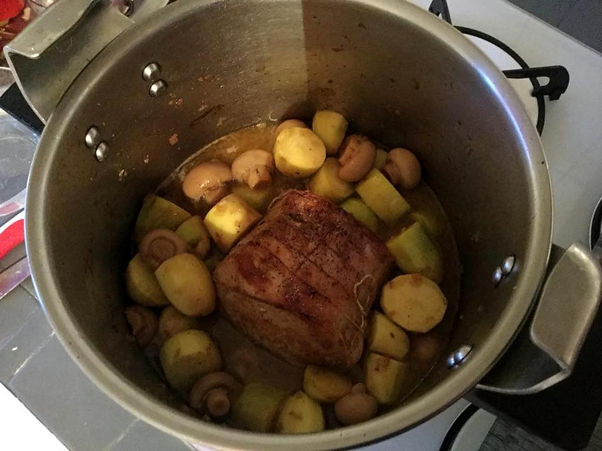 recette RÔTI DE PORC à la COCOTTE MINUTE