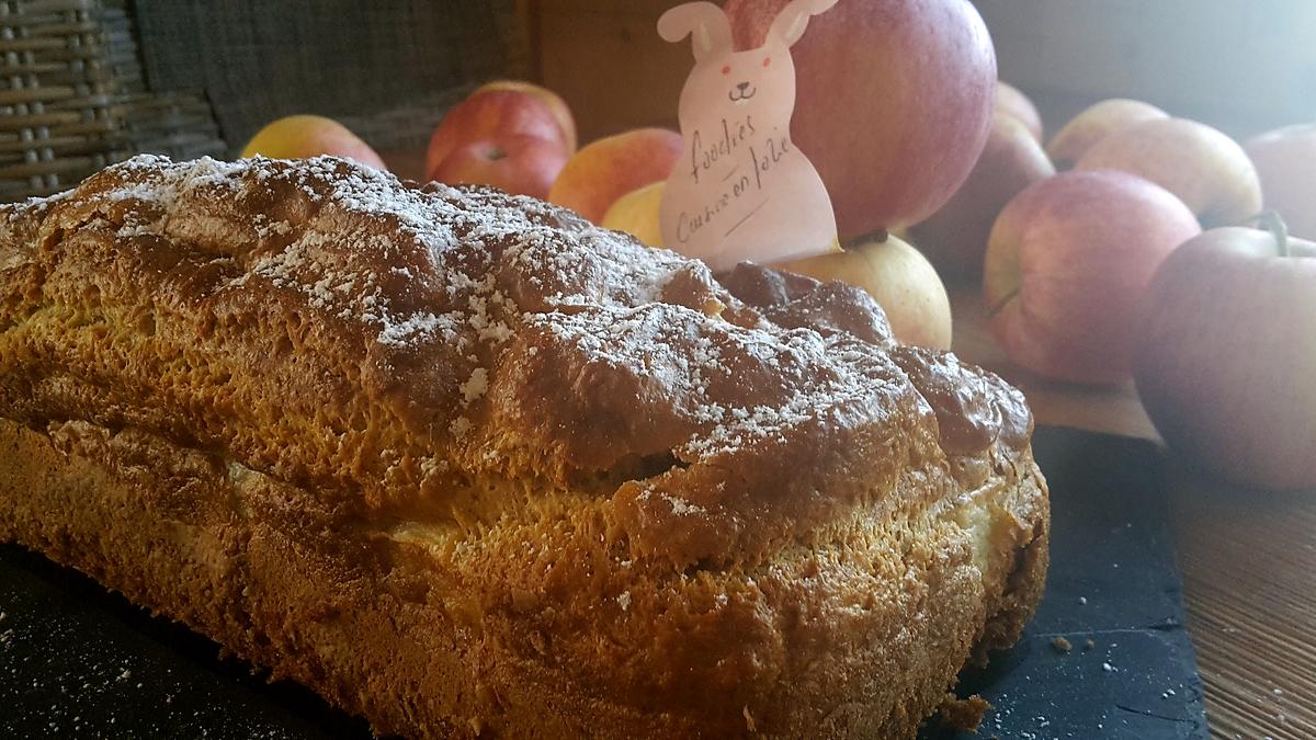 recette Cake aux pommes noisettes allégé et moelleux