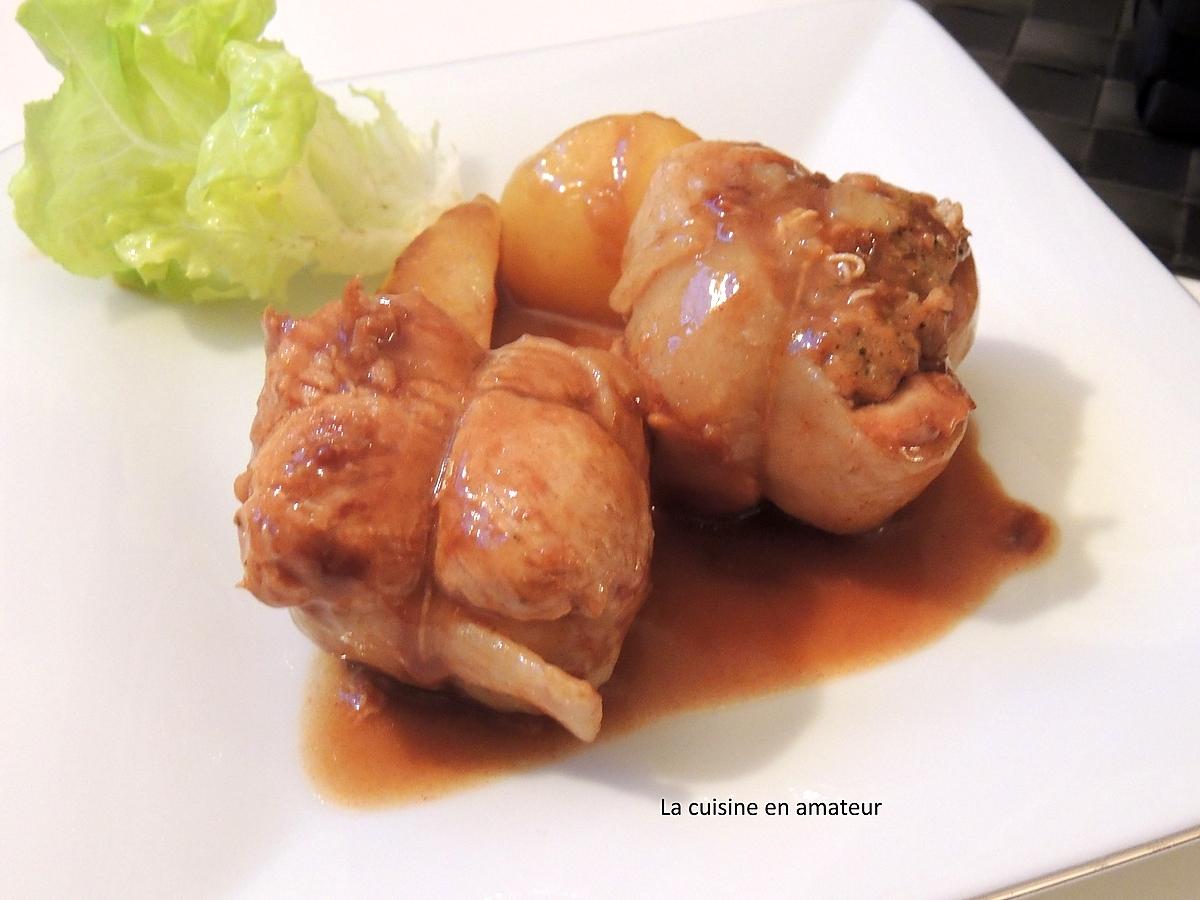 recette Paupiettes de dinde au vin blanc et moutarde