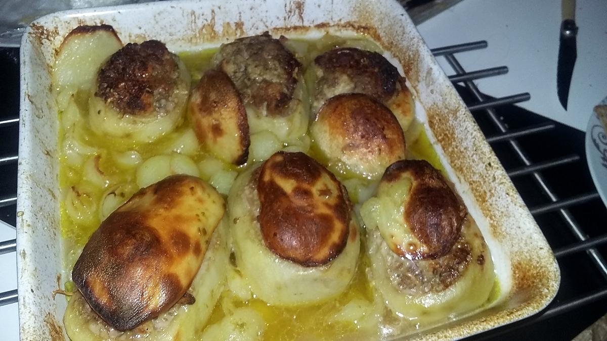 recette Pommes de terres farcies a la viande de Jeanmerode