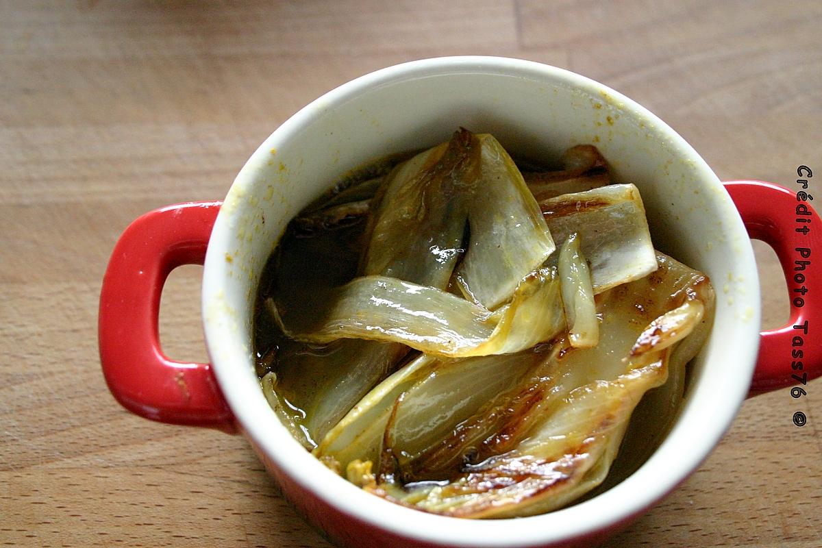 recette Noix de St. Jacques Endives Caramélisées au jus de Clémentine