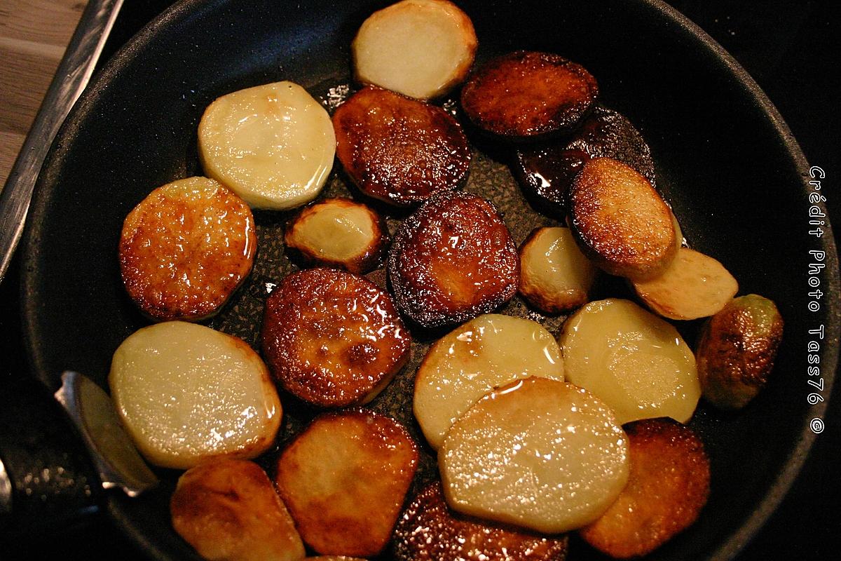 recette Pavé de Saumon aux Pommes de terre en Persillade