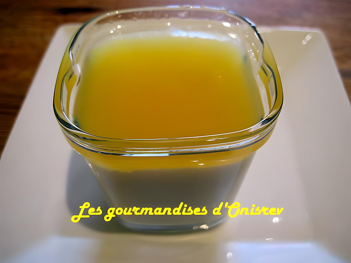 recette Blanc manger noix de coco et gelée de jus d’orange