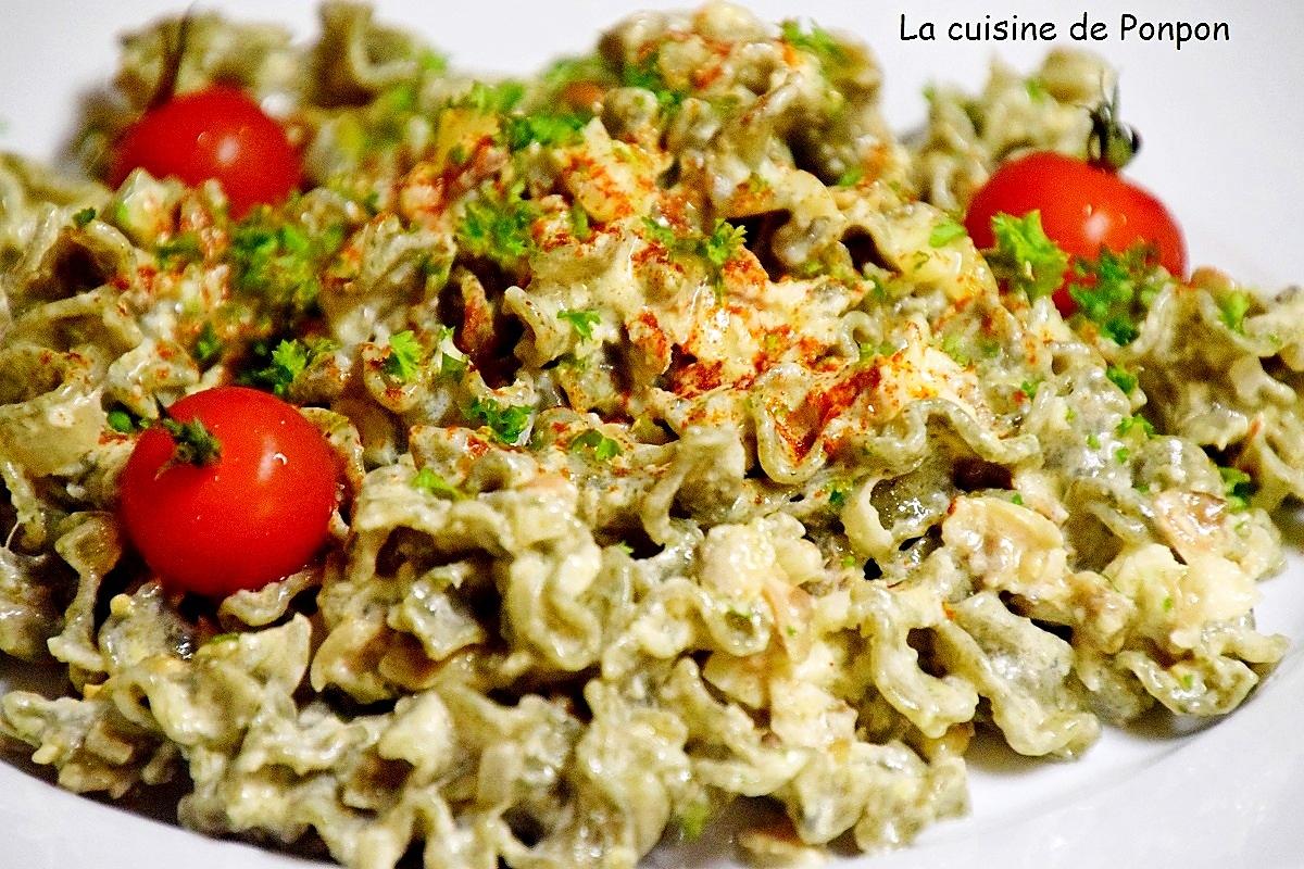 recette Pâte à la laitue de mer et vongole