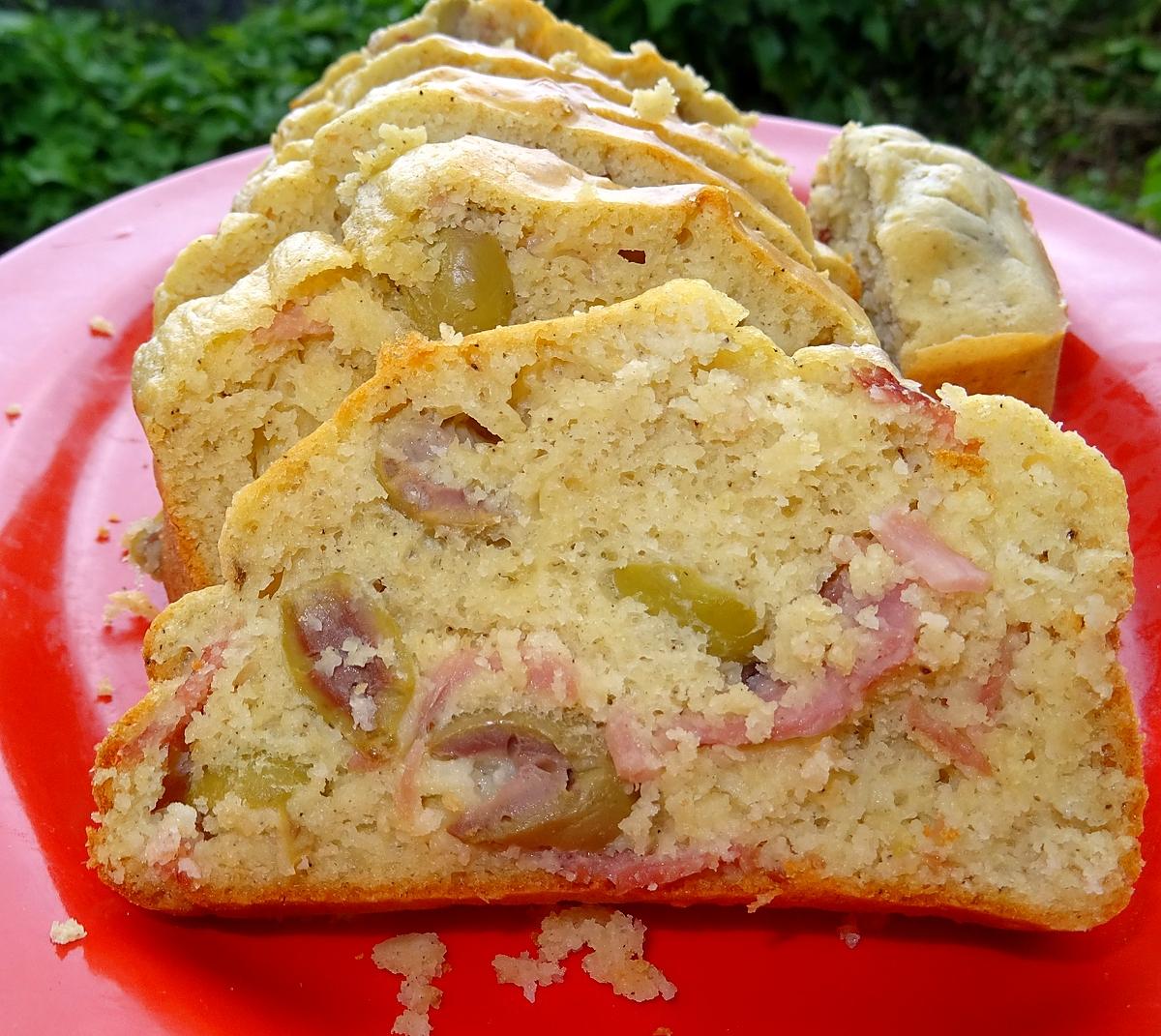 recette Cake salé Jambon & Olives