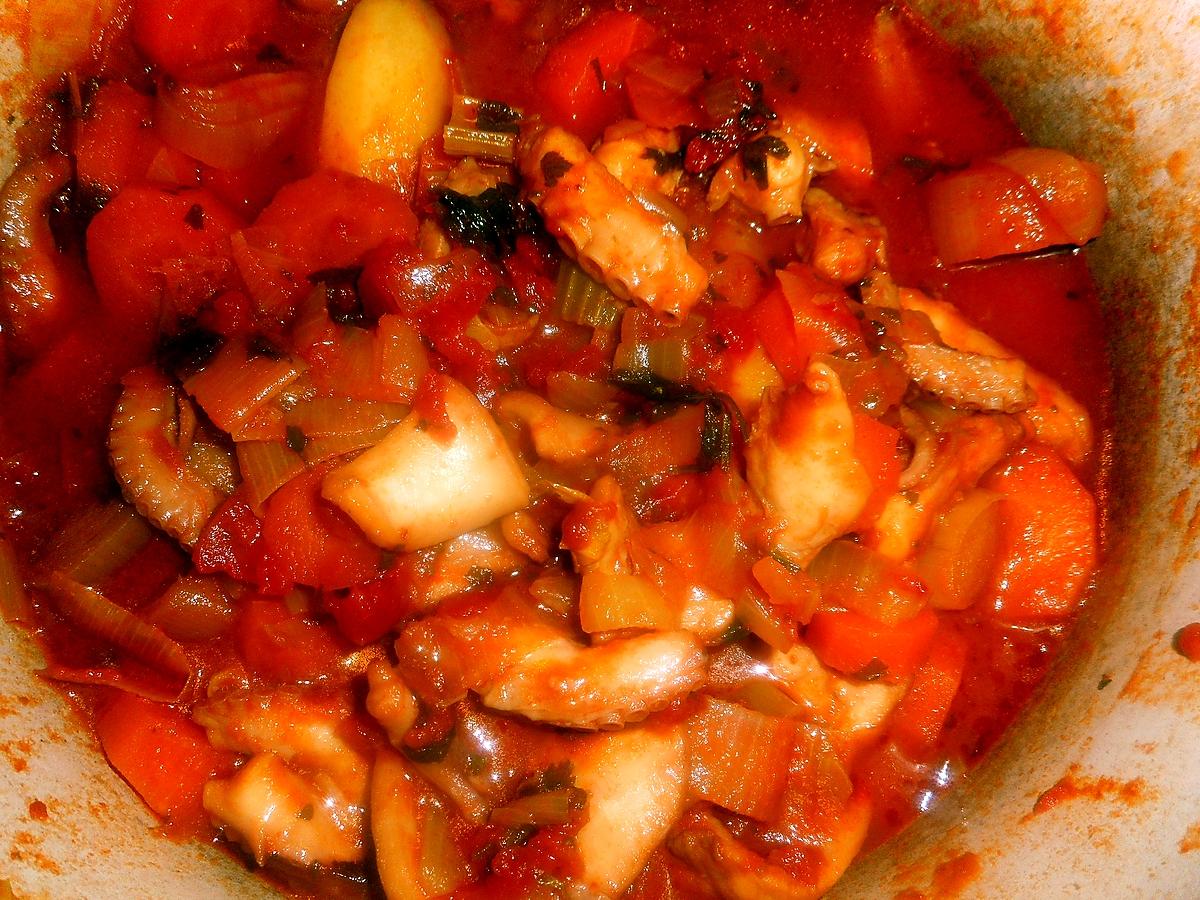 recette Cocotte de poulpe aux légumes