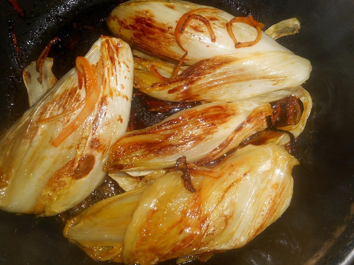 recette Rouget barbet aux endives caramélisées a l orange