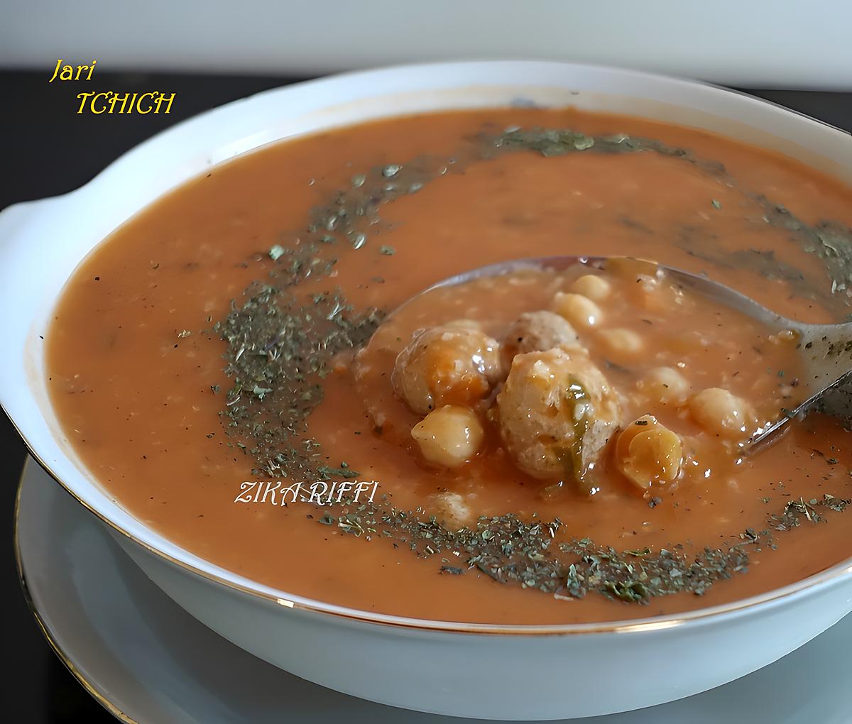 recette Jéri tchich ( soupe d'orge)