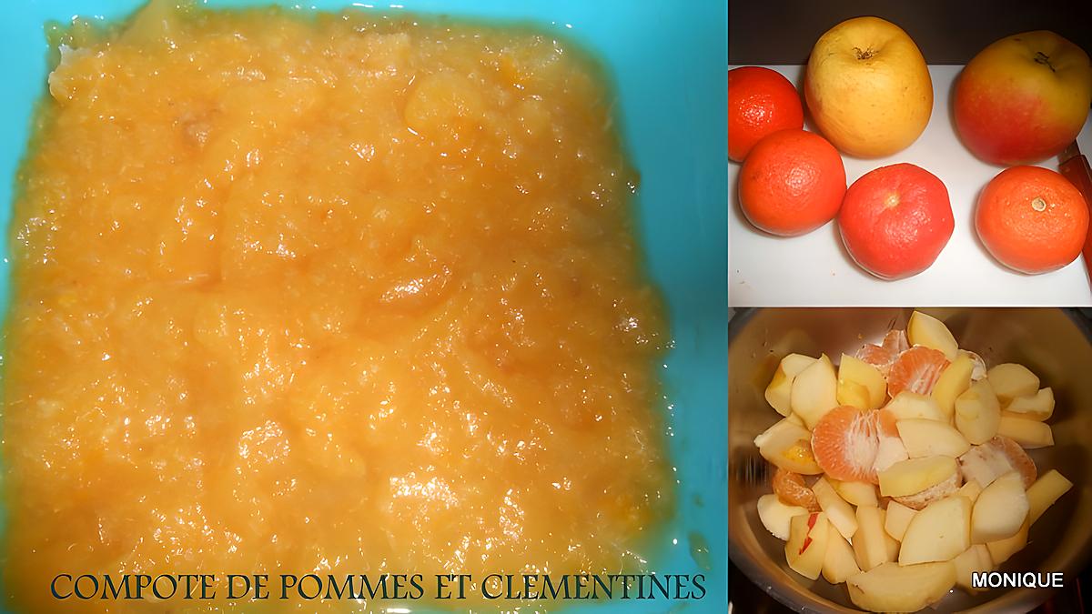 recette COMPOTE POMMES CLEMENTINES