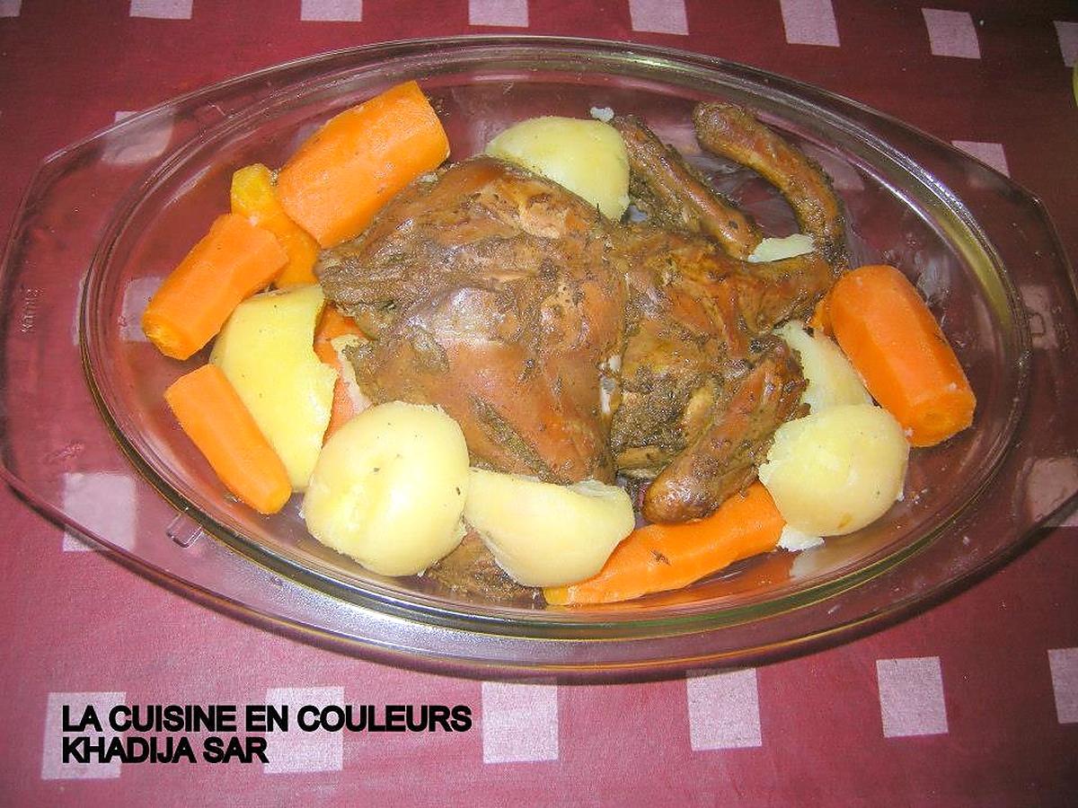 recette Poulet au lait de coco et ses légumes fondants