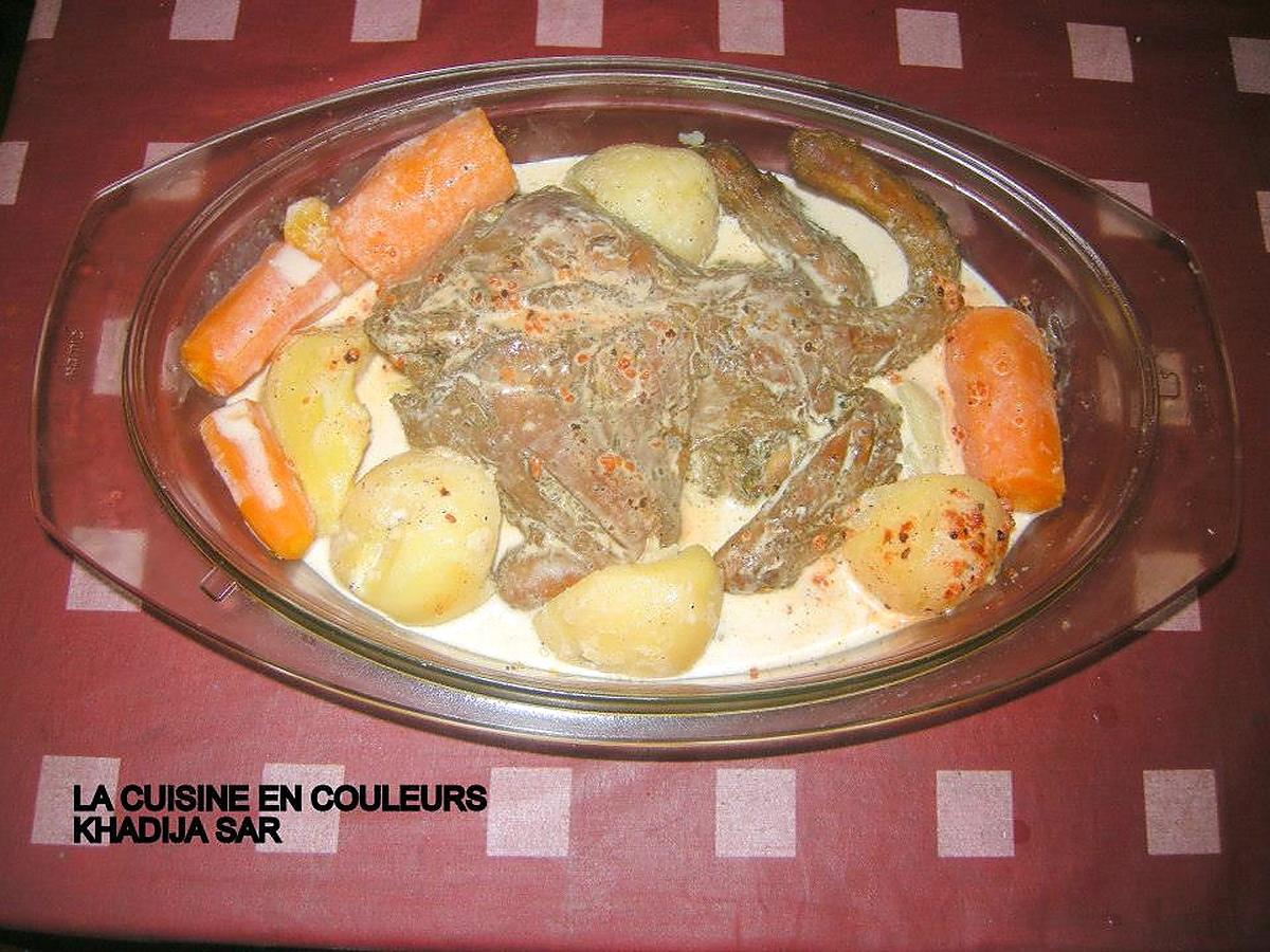 recette Poulet au lait de coco et ses légumes fondants