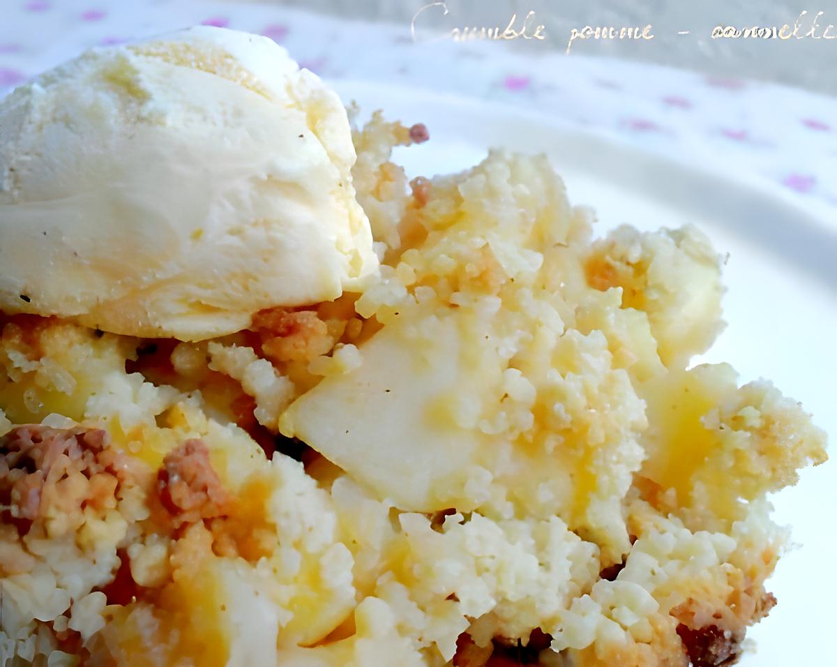 recette Crumble Pomme Cannelle