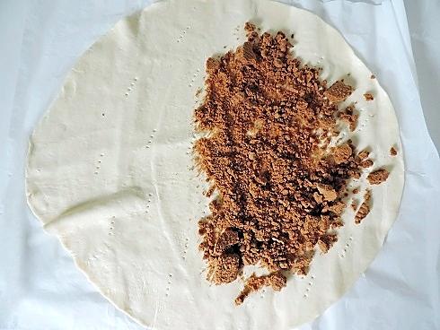 recette Chausson feuilleté aux pommes, bananes et spéculoos