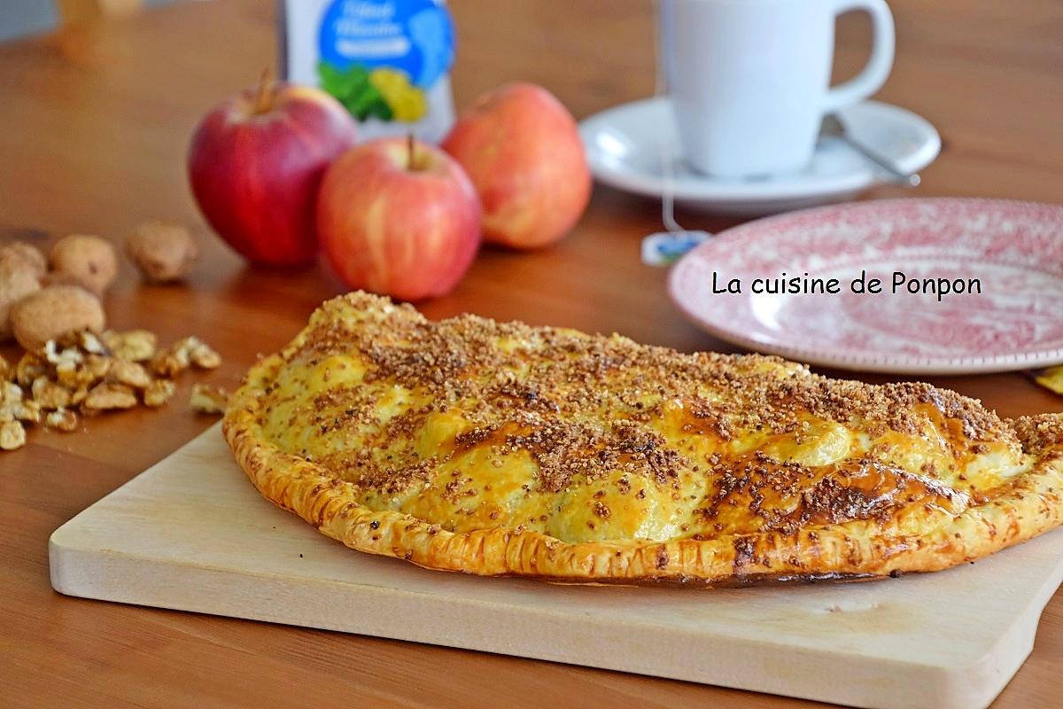 recette Chausson feuilleté aux pommes, bananes et spéculoos