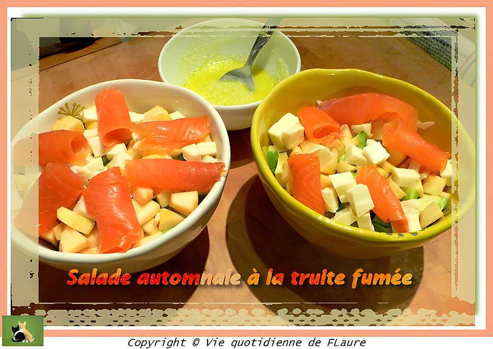 recette Salade automnale à la truite fumée
