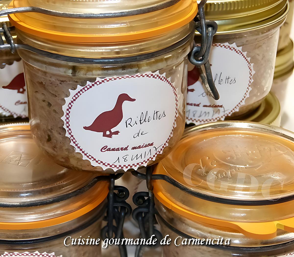 recette Rillettes de canard gras