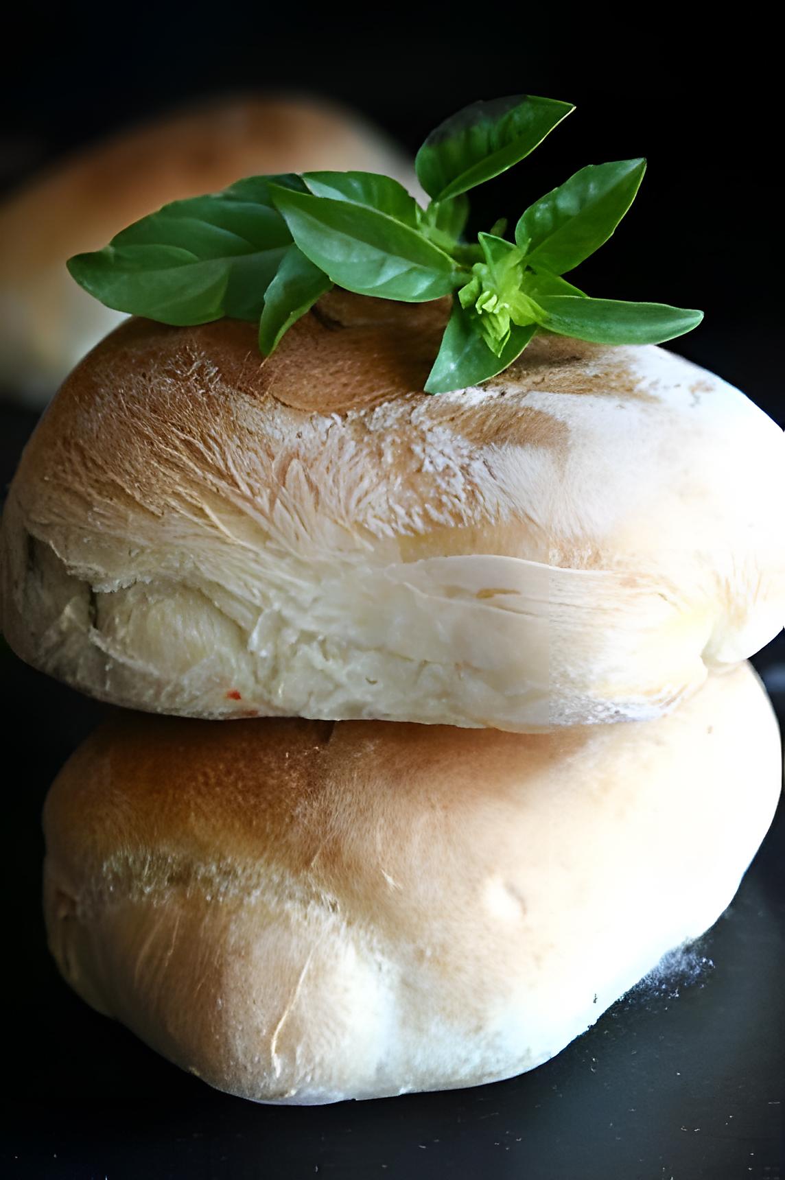 recette Petits pains italiens aux tomates séchées et basilic (Ciabatta)