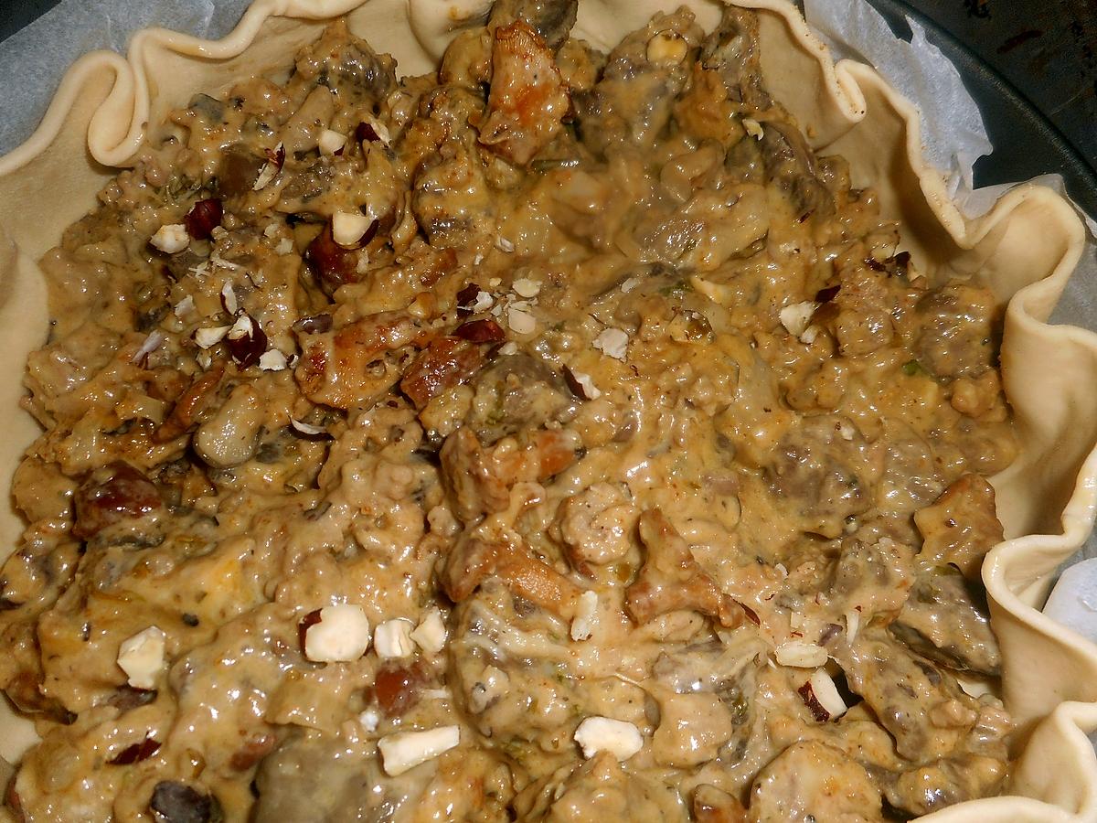 recette Tourte au cerf et champignons des bois