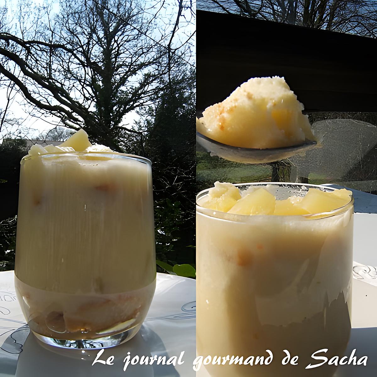 recette Bavarois pina colada,