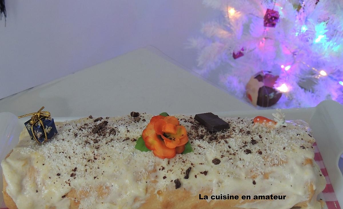 recette Bûche à la mousse de mangues