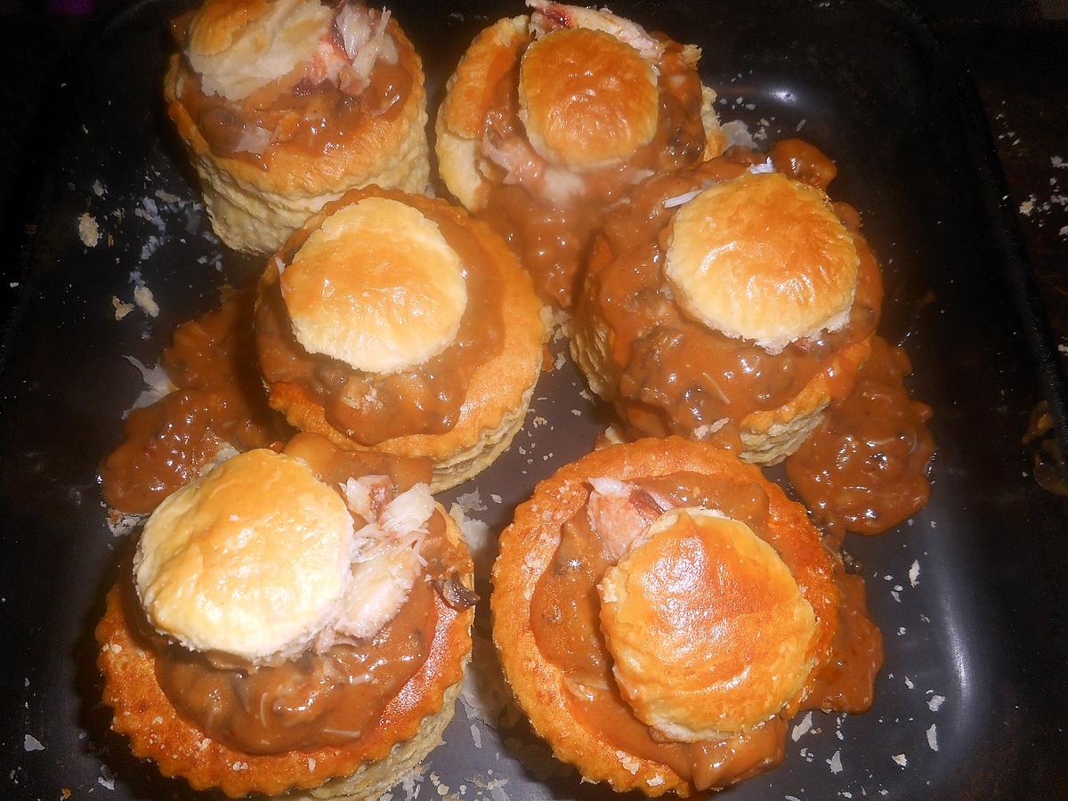 recette Vol au vent de crabes