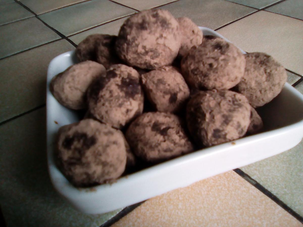 recette Truffes au chocolat sans sucre