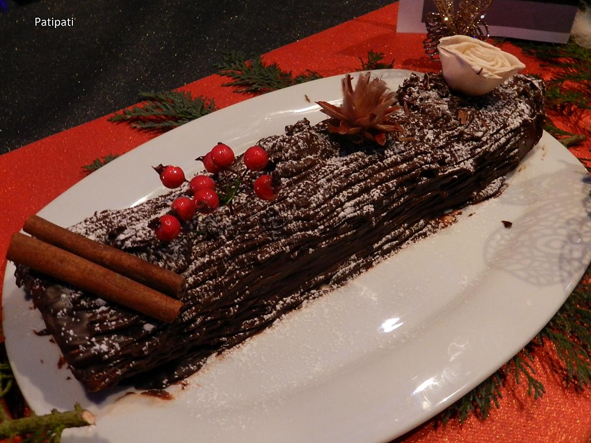 recette Bûche au chocolat Noël 2017