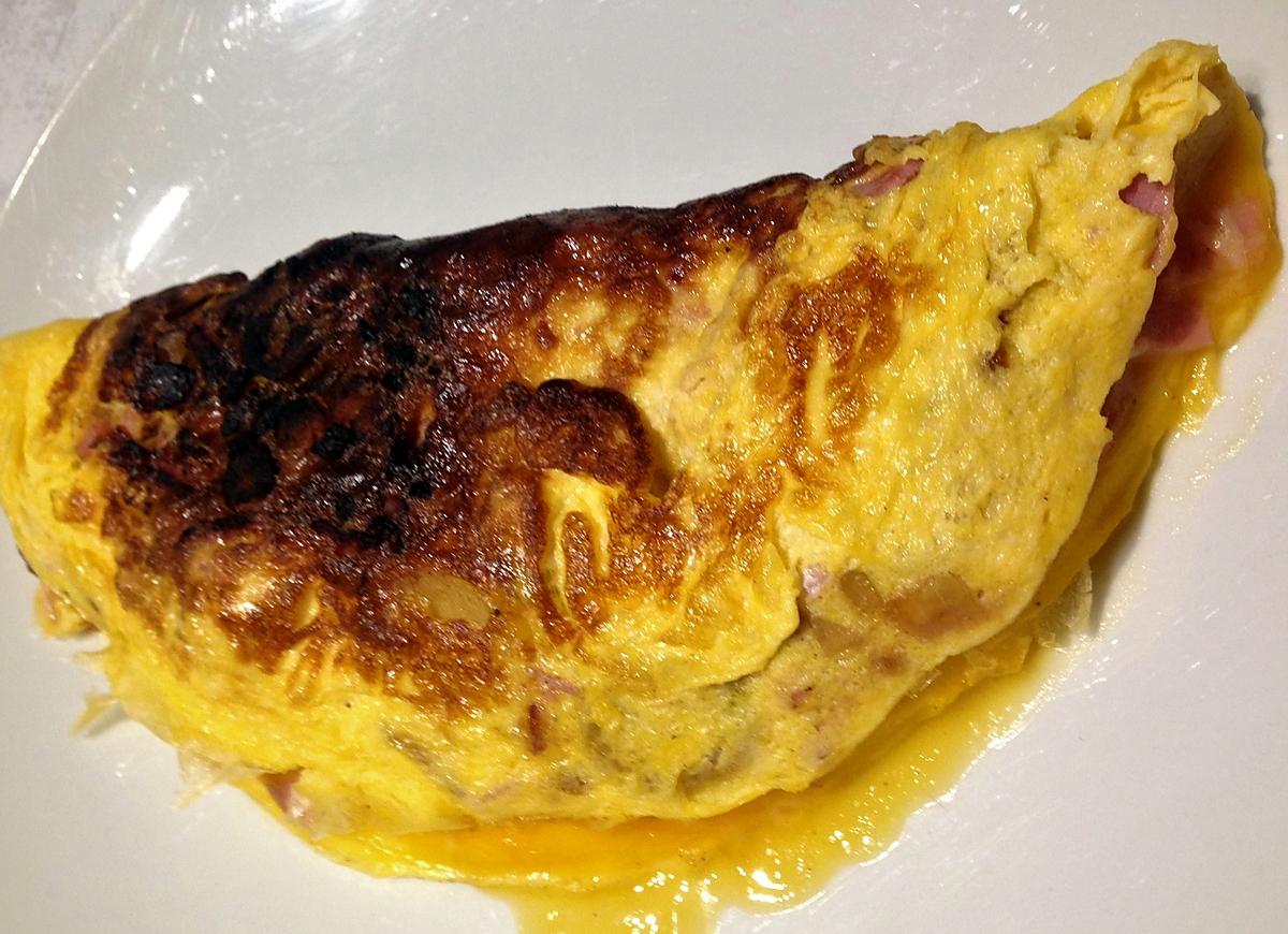 recette Omelette lardons- pomme de terre