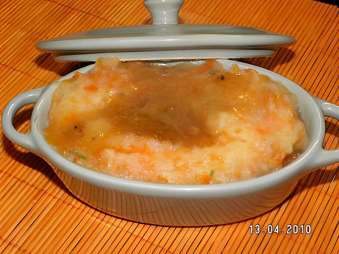 Recette de Purée de pomme de terre et carotte en mini-cocotte
