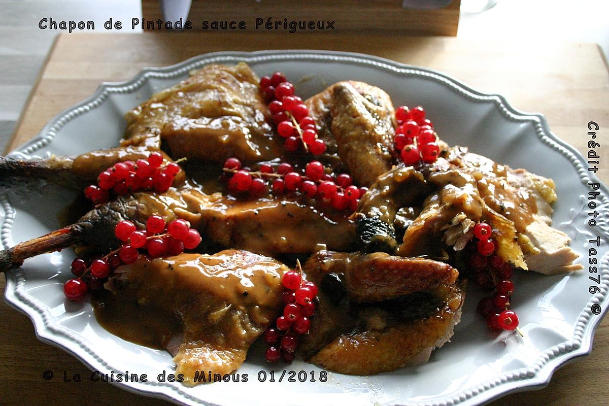 recette Chapon de Pintade Sauce Périgueux et ses Pommes Dauphines