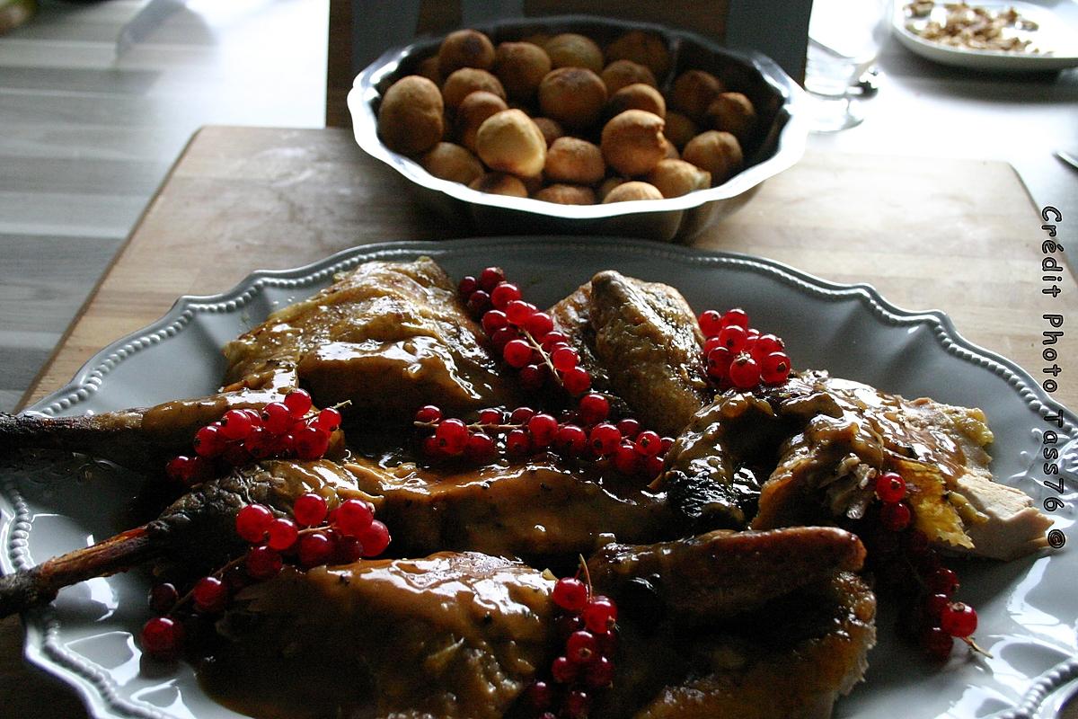 recette Chapon de Pintade Sauce Périgueux et ses Pommes Dauphines