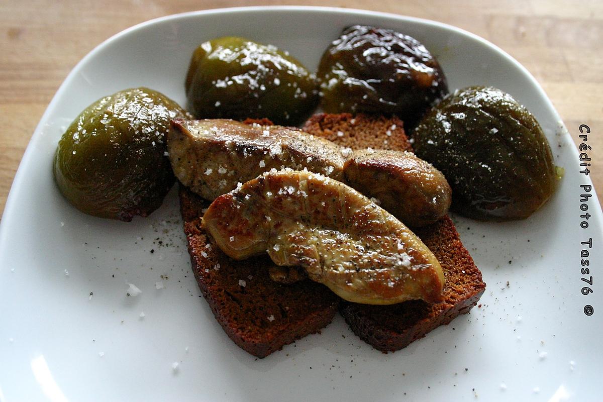 recette Foie Gras Poêlé aux Figues violettes de Normandie