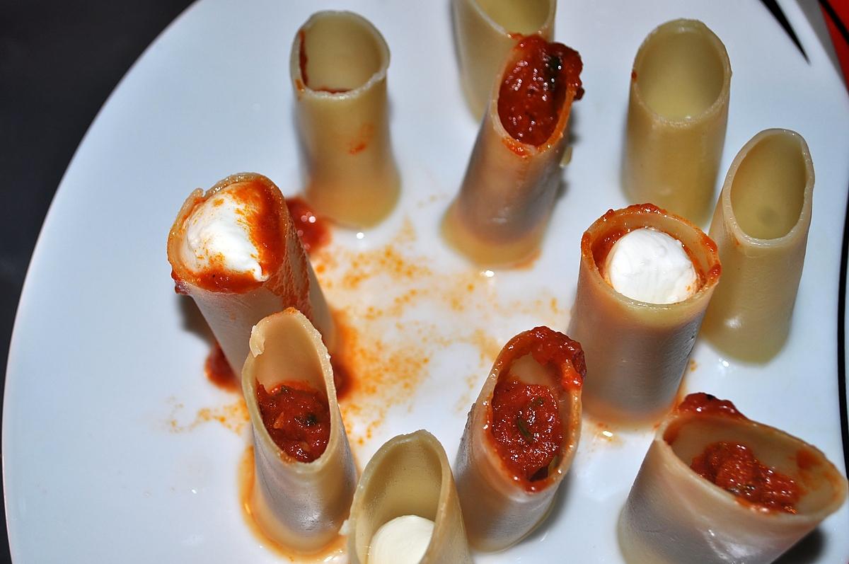 recette Cannelloni  Croquant Mozzarella Tomate