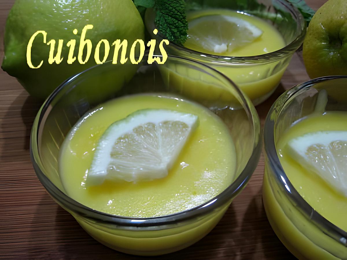 recette Crème au citron.