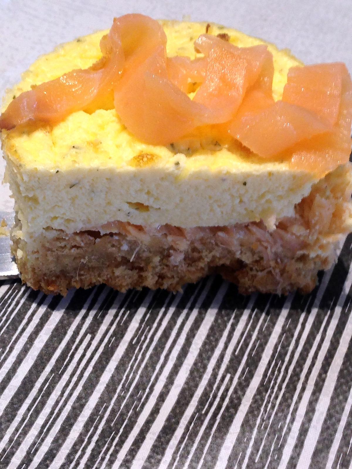 recette Cheesecake au saumon fumé et fromage frais