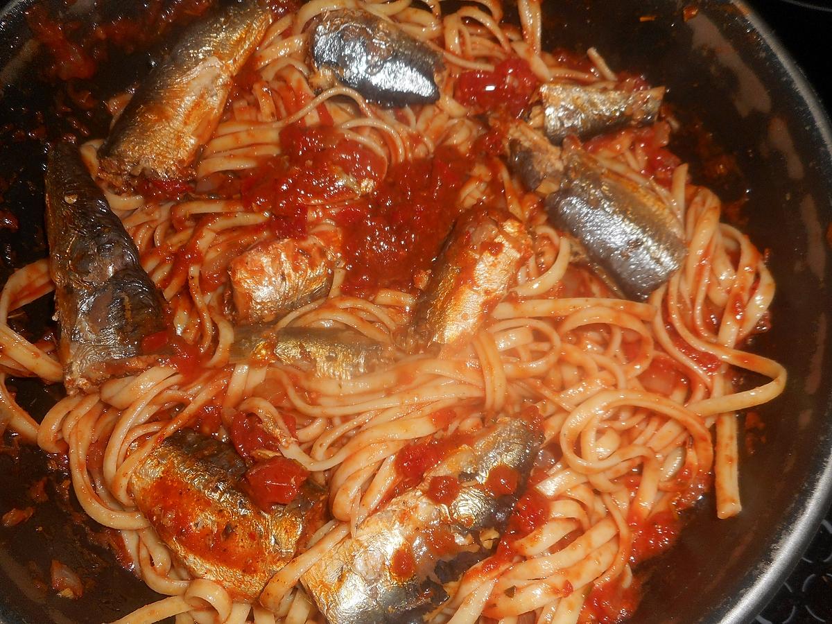 recette Linguines aux sardines a l huile d olive