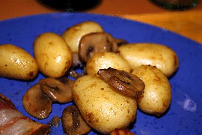 recette Poêlée de pommes-de-terre aux champignons