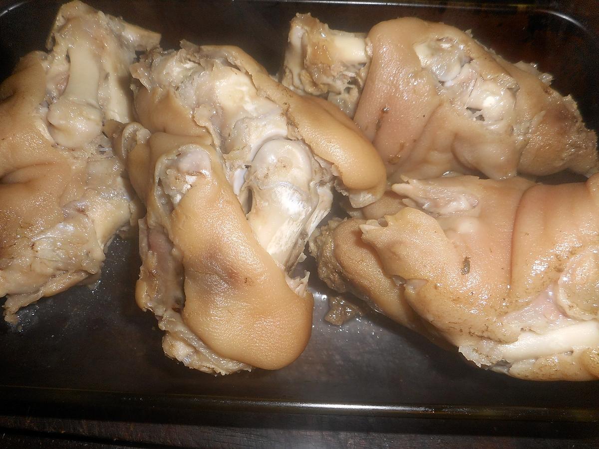 recette Pavés de pieds de porc croustillants