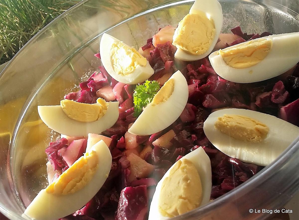 recette Salade de chou rouge et pomme