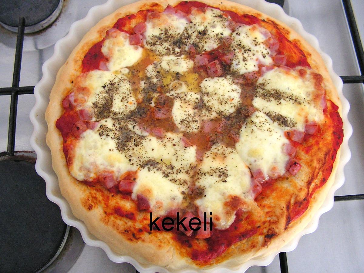 recette Pizza jambon mozzarella