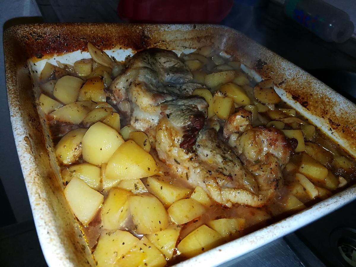 recette Pointe de porc et ses pommes de terres gratinée a la bière