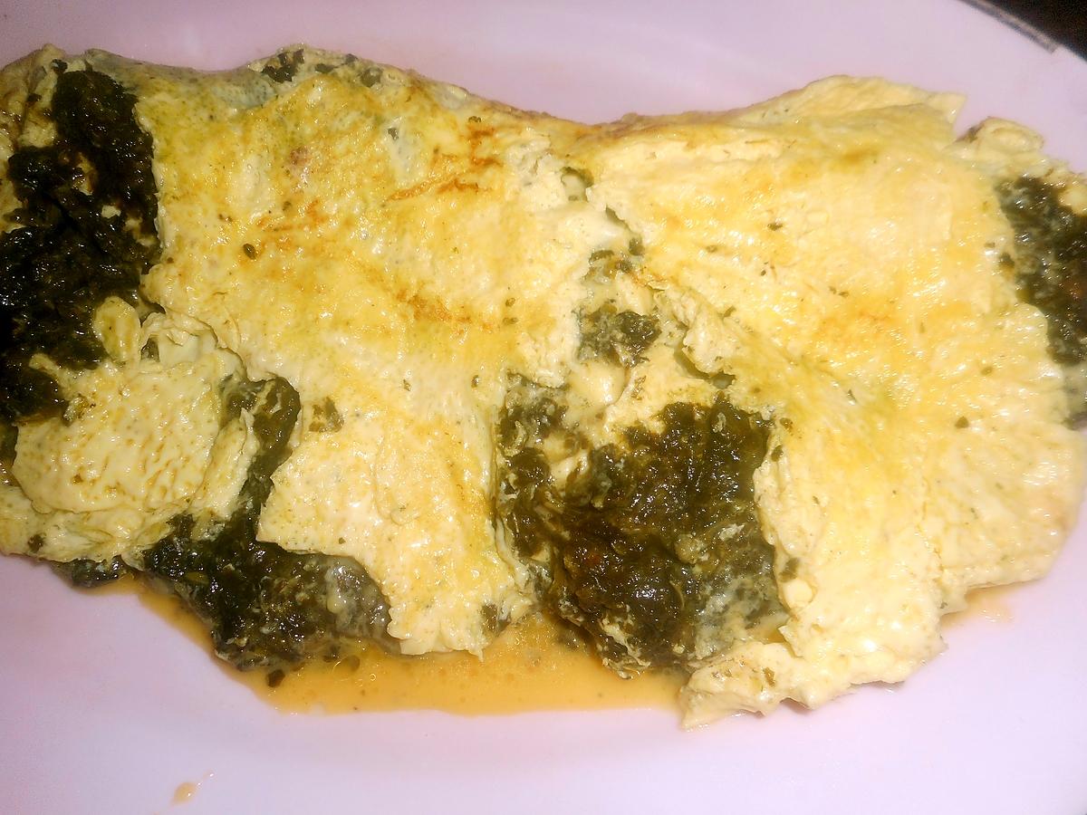 recette Omelette cremeuse à l oseille